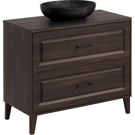 Mobile bagno con lavabo Moka marrone 100cm (1/5)