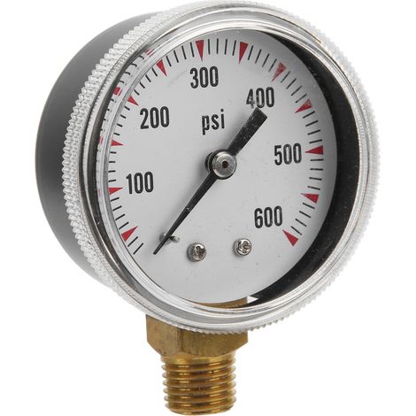 Manomètre radial Y50 0-600 psi avec raccord en laiton NPT 1/4 po pour la mesure de la pression (1/5)