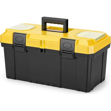 Caja de herramientas doble capa 20 pulgadas reforzada roja (1/5)