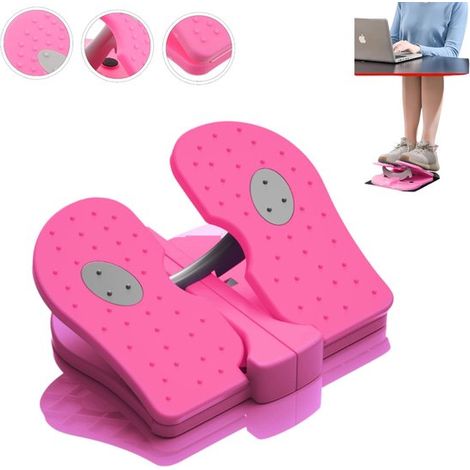 1 pièce - Stepper - Mini stepper - rose - Tapis antidérapant inclus - Stepper aérobique - Utilisation au bureau et au salon - Stepper aérobique silencieux pour la maison - Favorise la circulation sang (1/5)