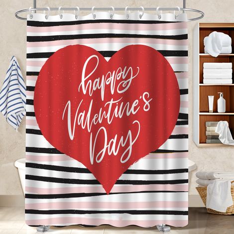 Rideau de douche 180x180 avec 12 œillets protection douche pour baignoire d’angle (1/5)