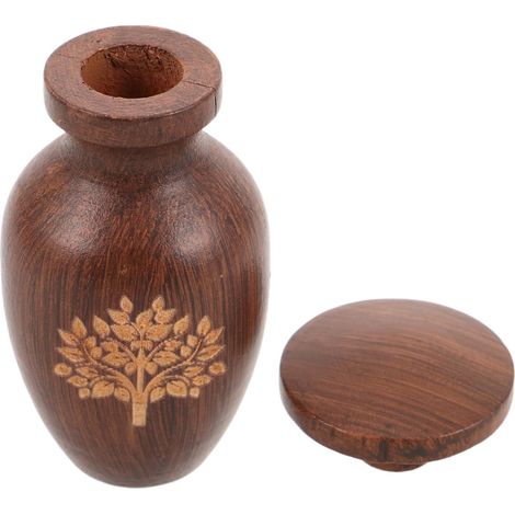 Haustierurne, Haustier-Einäscherungsurnen, Katzen-Einäscherungs-Andenken für Haustierurne, Baum des Lebens, Andenken, Holz, Gedenkstätte, Braun, Holz