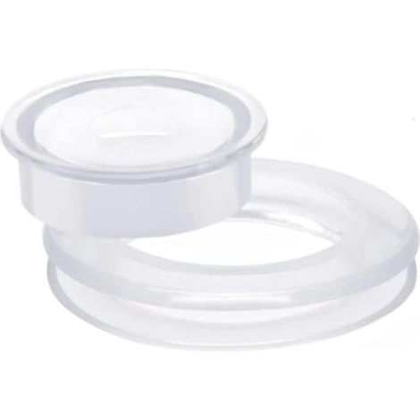 Lot de 2 anneaux et capuchons en silicone transparent pour parasol de terrasse, cour, 2,5 cm de diamètre, trou de parasol de 5,1 cm (1/5)