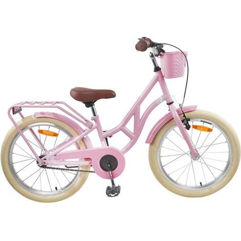 Vélo enfant 24 pouces, convient aux enfants de 8 à 12 ans, rose clair.