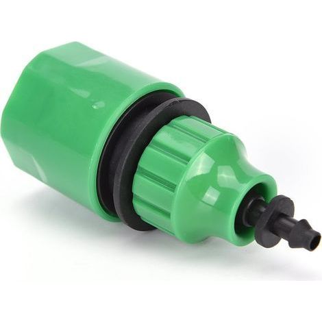 Adaptateur de micro irrigation, connecteur rapide en plastique pour tuyau d'arrosage avec connecteur barbelé de 6,35 mm, convient pour tuyau de 4/7 mm et 8/11 mm. (1/5)