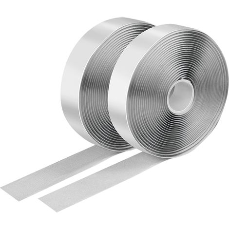 Juego de cintas autoadhesivas de velcro LogiLink - 5 m, blancas, para cables y muebles. (1/5)