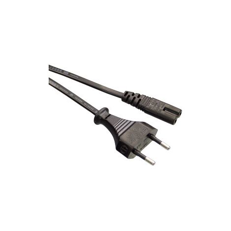 GOOBAY Euro-Netzkabel, 5 m, schwarz