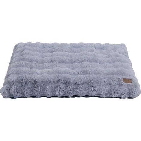 Panier Chien Grande Taille: 105x70x12cm Coussin Chien XL Déhoussable et Lavable en Machine, Tapis Matelas Lit Confortable, Tissu Peluche Doux, Gris (1/5)