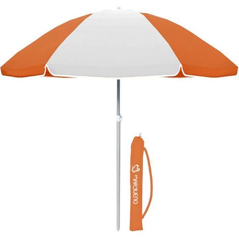Sombrilla Oxford Marbueno Naranja 220 cm Jardin y Playa