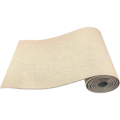 Alfombrilla rascadora autoadhesiva para gatos, resistente a los arañazos, ideal para sofás, muebles, puertas y paredes, 30 x 100 cm (caqui). (1/4)