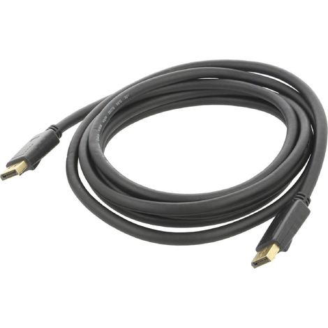 Cable DisplayPort 1.2 male des deux cotes 1.8m noir