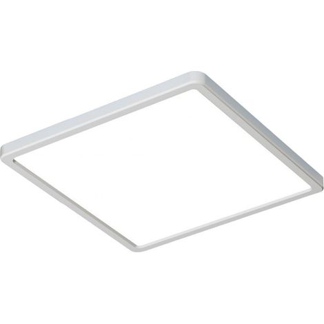 TrAdE Shop Traesio - Plafoniera Led Moderna Ultra Slim Quadrata 45w Ip40 Tecnologia Cct Con Switch Pq-450-3c - Bianco