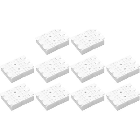 Connecteur rapide 928-3P, lot de 10, borne de jonction double, serre-fil électrique, matériel de chantier, câblage rapide, domino compact 3 entrées. (1/5)