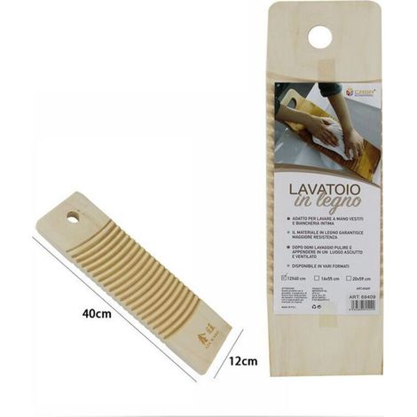 Table De Lavage Rectangulaire En Bois Lave-main 40x12cm (1/3)