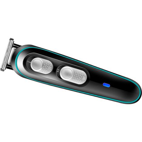 Tondeuse à cheveux électrique pour hommes, avec poignée ergonomique et micro-réglage, alimentation USB et 4 sabots de coupe. (1/5)