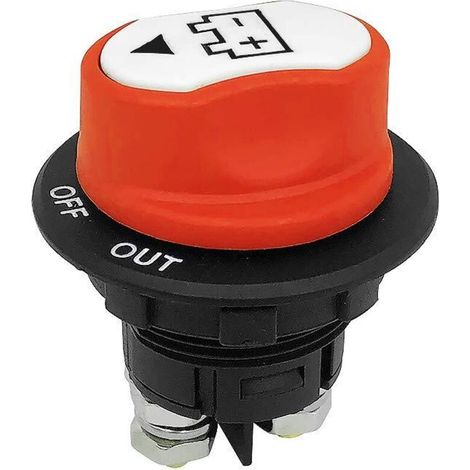 Interrupteur de Batterie Interrupteur Isolateur de Batterie 12-24V 200A On-Off Power Kill Battery Disconnect Switch Main Power Switch Waterproof for Boat Motorcycle Yacht Car Bus RV UTV Vehicle(3) (1/5)