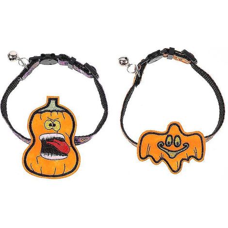 Lot de 2 colliers pour animaux de compagnie, décoration d'Halloween (1/3)