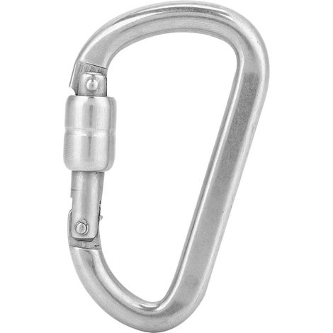 Mousqueton de sécurité durable pour l'escalade en extérieur, boucle de chaîne en acier inoxydable, anneau rapide (880) (1/5)