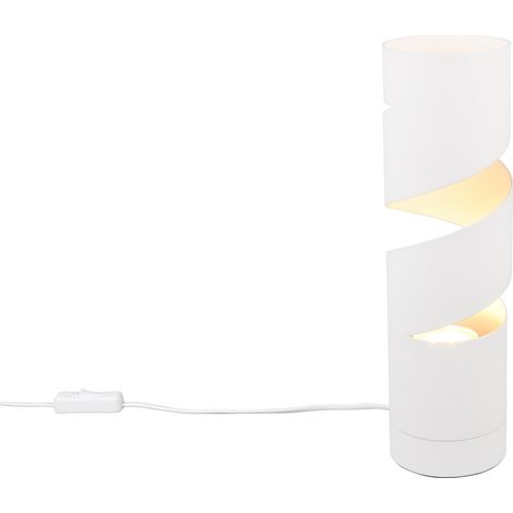 Lampada da tavolo moderna bianca spirale GU10 10W STREAM (1/2)