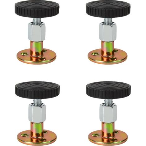 Cadre de Lit Anti- Shake pour Lit Canapé Stabilisateur Fixateurs de Chevet Stabilisants Noir 4 PIÈCES (46-64 mm) (1/5)