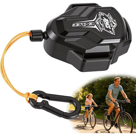 Corde de remorquage pour vélo pour enfants, 2,5 m, corde de remorquage avec tirette et protection anti-usure, capacité de traction de 100 kg pour les sorties en famille et les pannes, aide au (1/5)
