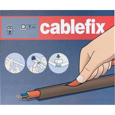 1CF CANALINA ADESEVA INOFIX 8X7MM LUNGHEZZA 4MT MARRONE