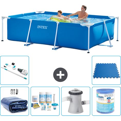 Intex Piscine Tubulaire Rectangulaire - 260x160x65 cm - 7-pièces S30133 (1/5)
