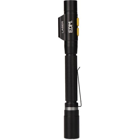 Linterna led/puntero laserstrike, tipo pluma, recargable, 250 lm
