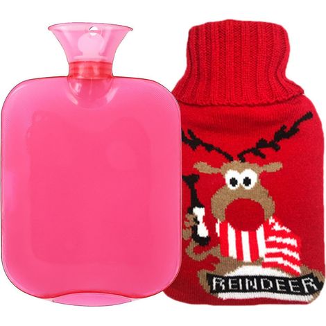 Bouillotte Raindeer avec housse douce en polaire