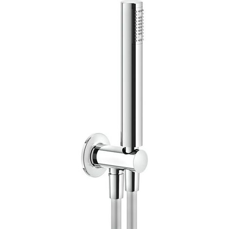 Conjunto de ducha Gessi Inciso, con codo de conexión a la pared
