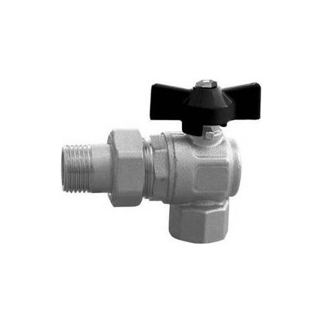 ROBINET À BILLE D'ANGLE POUR COLLECTEURS Taille : 1/2'' DN 15 PN 40