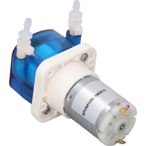 Mini pompe péristaltique 180 ml/min 6 W, auto-amorçante, pour le dosage de liquides en laboratoire (12 V). (1/5)