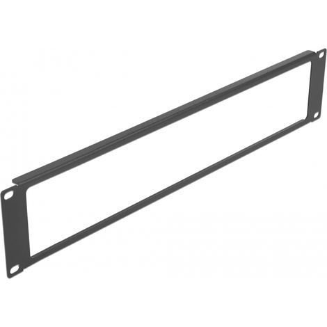 Delock Panel de gabinete de red de 19 con abertura 2U negro