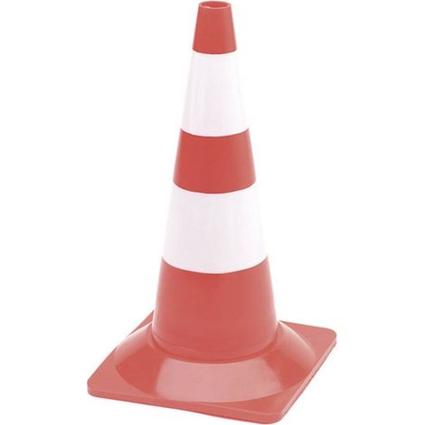 Velleman Cono segnaletico 50 cm rosso/bianco in PVC