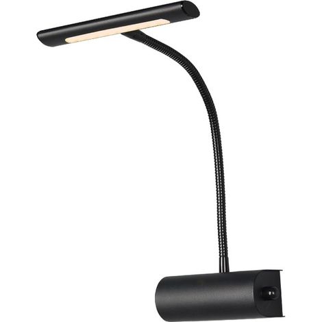 CURTIS APPLIQUE LED 4W 430lm, 3000K NERA FLESSIBILE CM18xH35 DIMMERABILE (1/4)