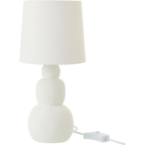 Lampe à Poser en Céramique "Renee" 32cm Blanc (1/5)