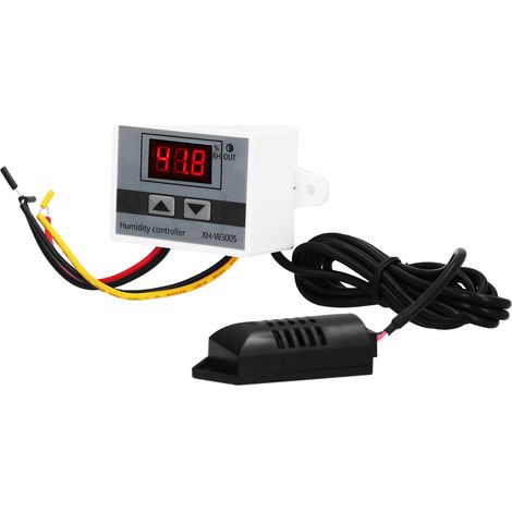 Digitales Feuchtigkeitsreglermodul mit LED-Hygrometer, Sensor und Steuerschalter (0–99 % rF), XHW3005, 24 V (1/5)