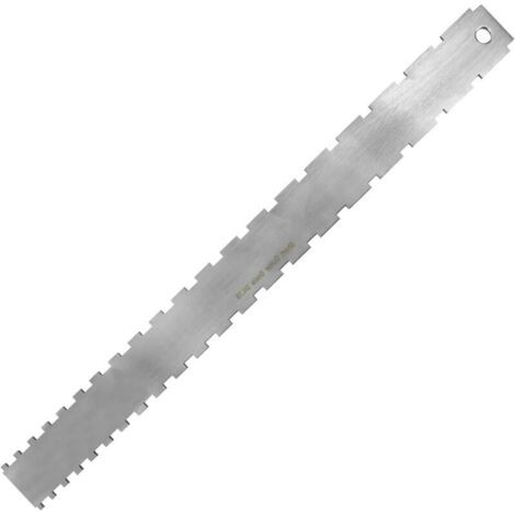 Manche de guitare de 42 cm à bord droit cranté Règle Crantée de Manche de Guitare en Acier Inoxydable Outil de Mesure pour nivellement du manche de guitare (1/4)