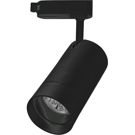 Spot Sur Rail 3 Allumages D60 Pour Ampoule LED GU10 Noir Sablé ZAMBELIS