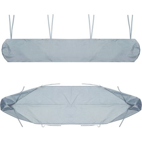 3m Protective Bag for Awning (Grey), Dustproof Protective Cover for Patio Awning, Black Storage Cover for Yard and Garden