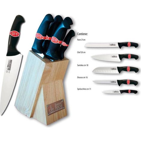 COLTELLO CUCINA LINEA 'HORECA' IN CEPPO MASSELLO 5 pezzi