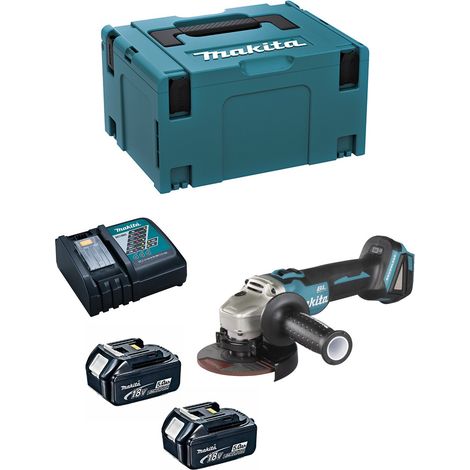 Winkelschleifer 18V LXT Ø125 mm (2x5,0 Ah) in MAKPAC - MAKITA DGA506RTJ