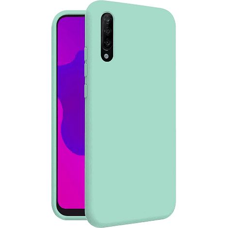 Funda silicona Samsung Galaxy A70 textura suave  Verde claro (1/2)