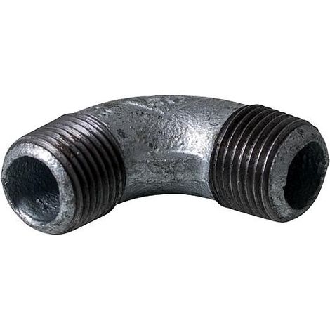 Raccord en fonte malleable galva Nr.94 Coude male/male 90° diam. 3/4" (1/3)