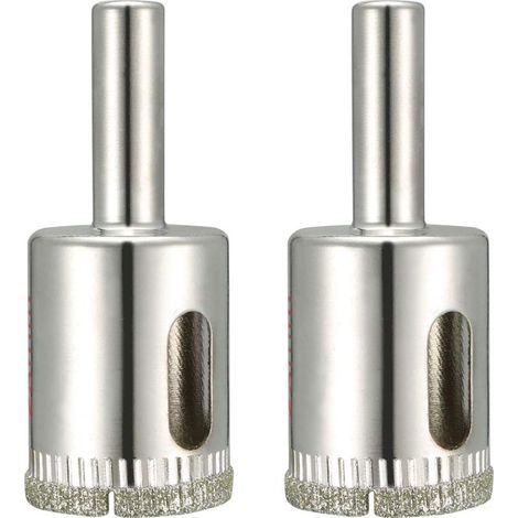 2pcs 23mm Scie Cloche Foret diamant enduit pour verre carreaux céramique marbre roche porcelaine