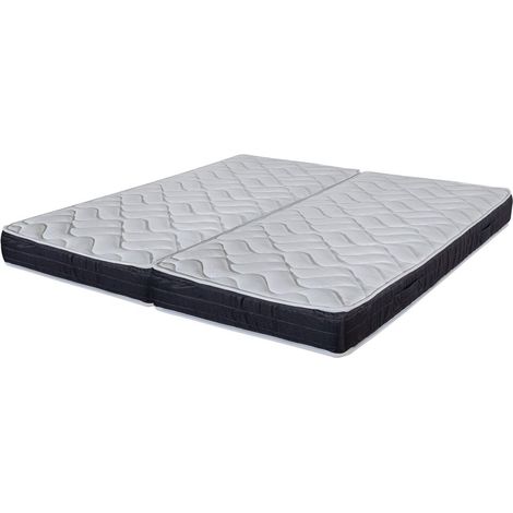 Matelas 2x90x190 Malta - Mousse - Hauteur 20 cm - 3 zones - Soutien très ferme (1/5)
