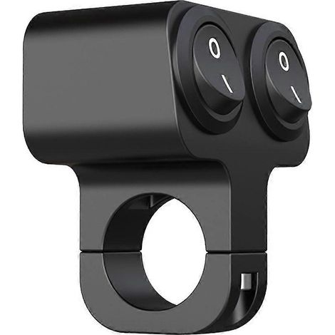Interrupteur de phare de moto étanche 22 mm, interrupteur de remplacement pour feux de détresse-5.9X5cm-Black (1/3)