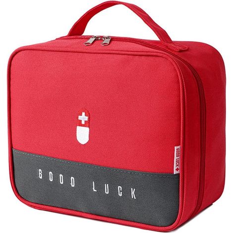 Reiseapotheke Tasche Rot, Erste Hilfe Tasche Leer, Wasserdicht, Groß, Fachdesign