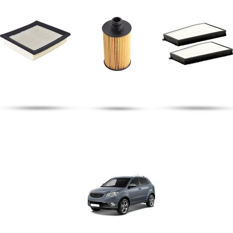 Kit tagliando 3 filtri compatibile con Ssangyong Actyon 2.0 Xdi 110kw dal 2012 (1/5)