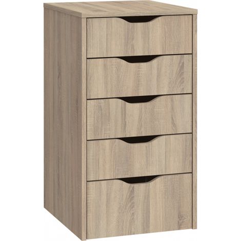 Cajonera Eko 5 cajones en color cambrian. 71 cm(alto)40 cm(ancho)43 cm(fondo). (1/5)